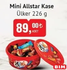 ÜLKER MİNİ ALLSTAR KASE ÇİKOLATA 226 G - BAYRAM ŞEKERİ/ÇİKOLATASI